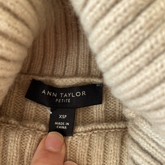 ANN TAYLOR RIBBED COWL NECK SWEATER - Picture 5 of 12